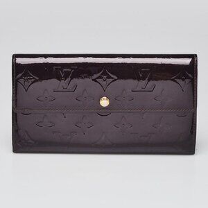 Louis Vuitton Amarante Monogram Vernis Sarah Wallet